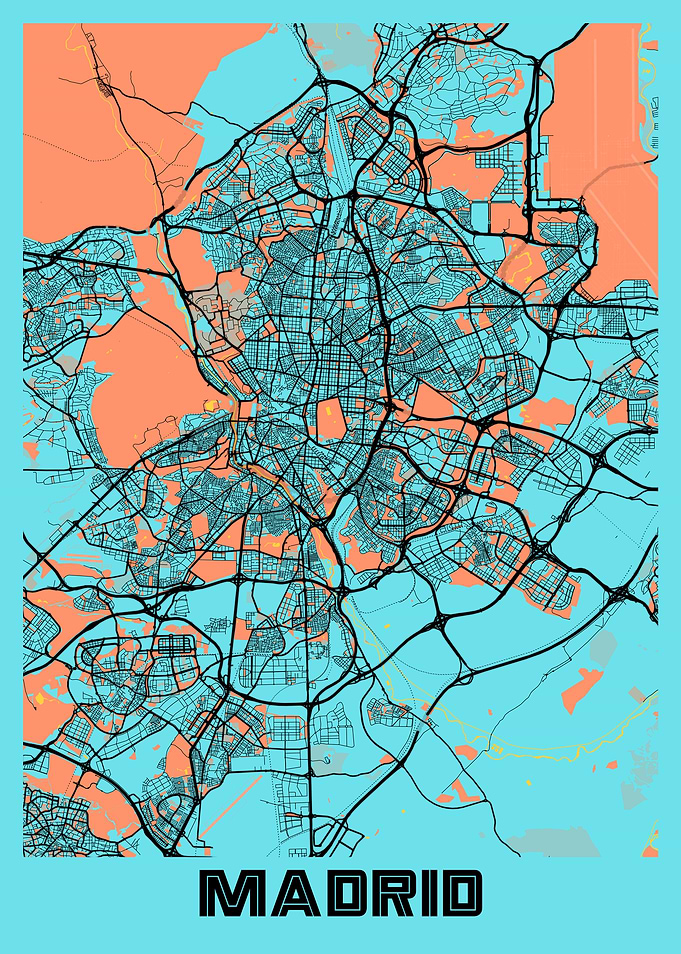 Madrid Gloria City Map