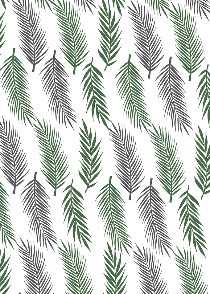 Jungle leaves pattern