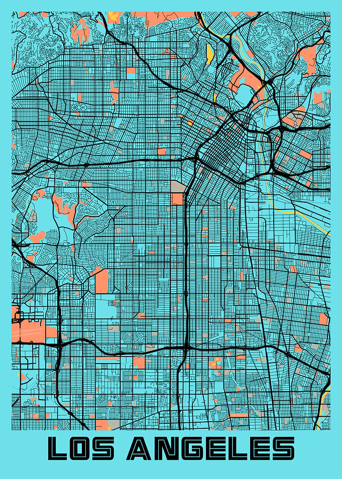 Los Angeles Gloria Map