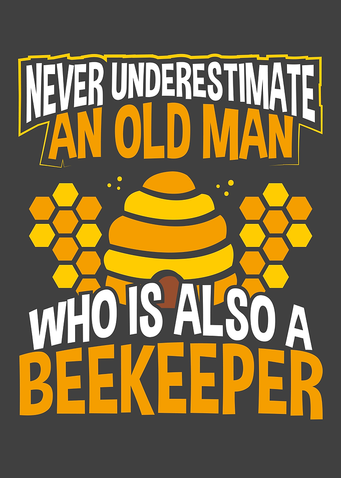 Old man is a beekeeper
