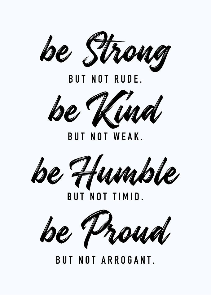 Be strong