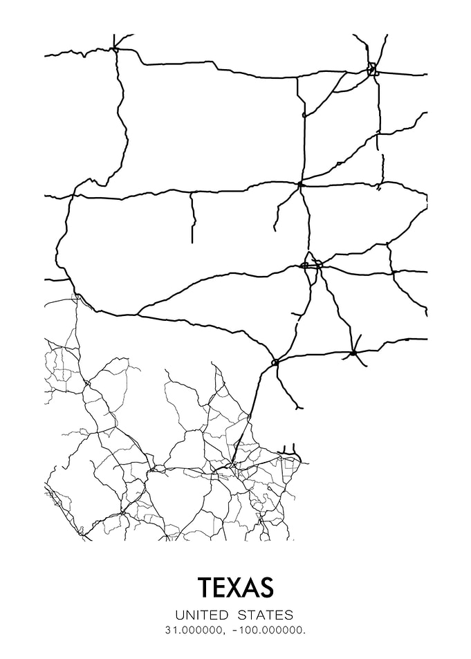 Texas Road Map