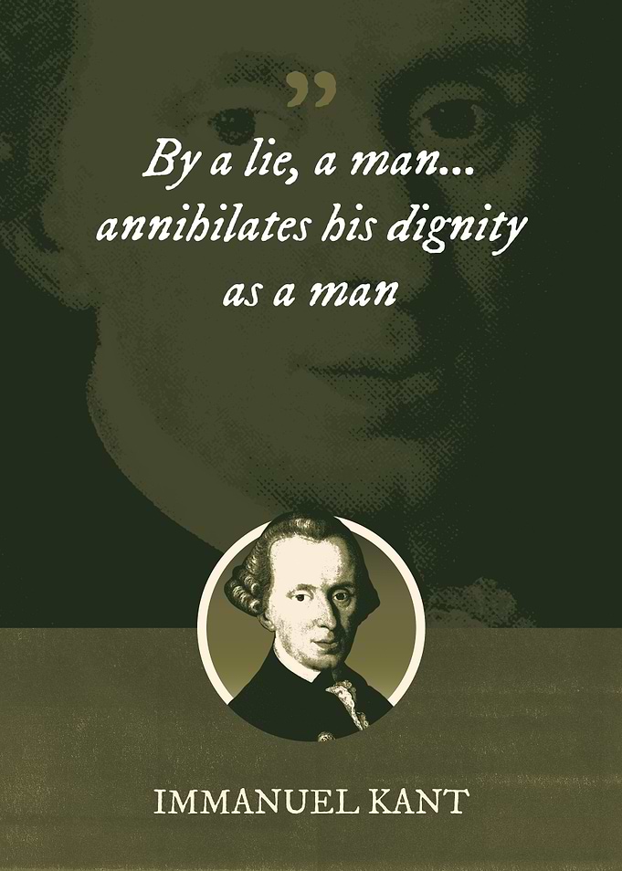 By a lie a man