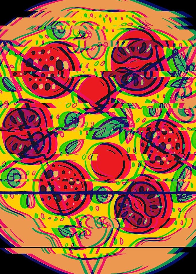 Pizza Pentragram Satan