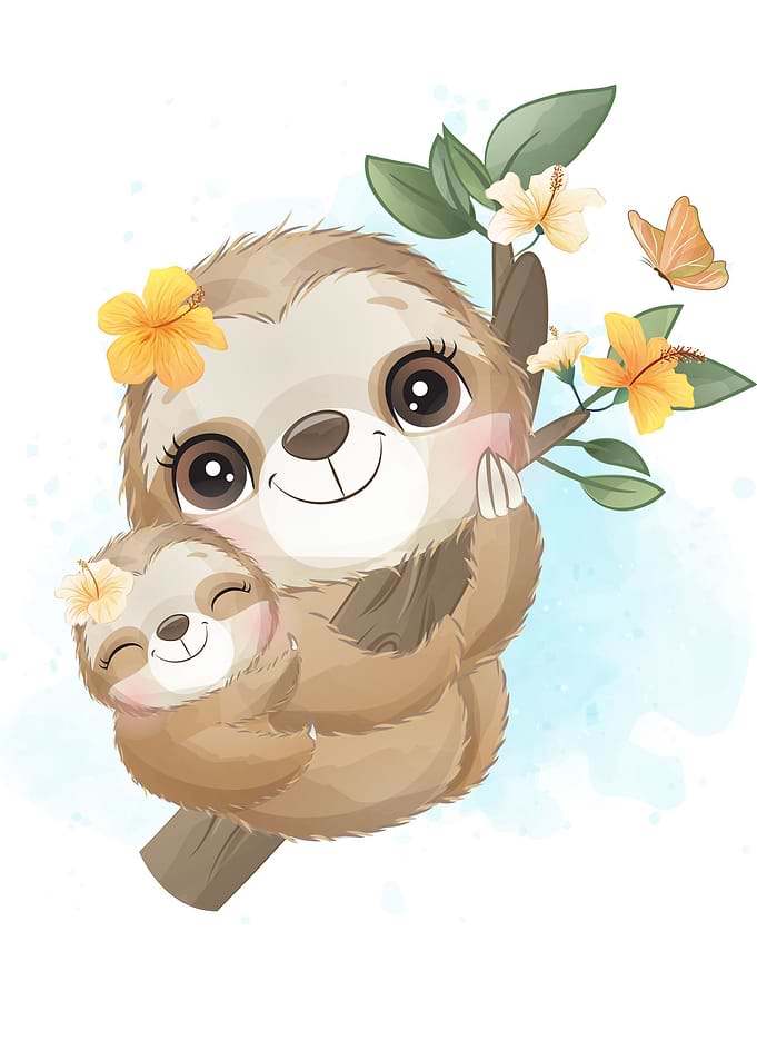 Sloth animal cute