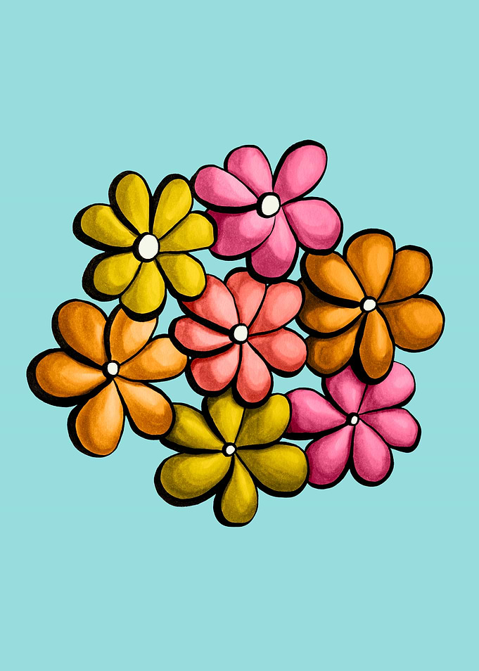 Colorful Flowers In Spring