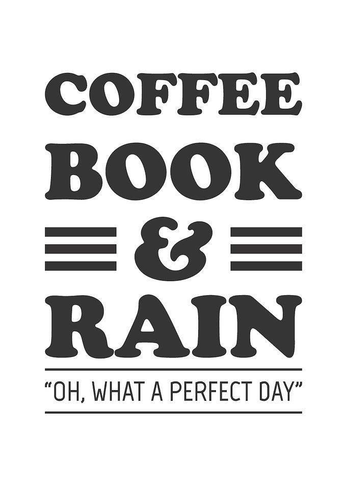 Coffee Book and Rain