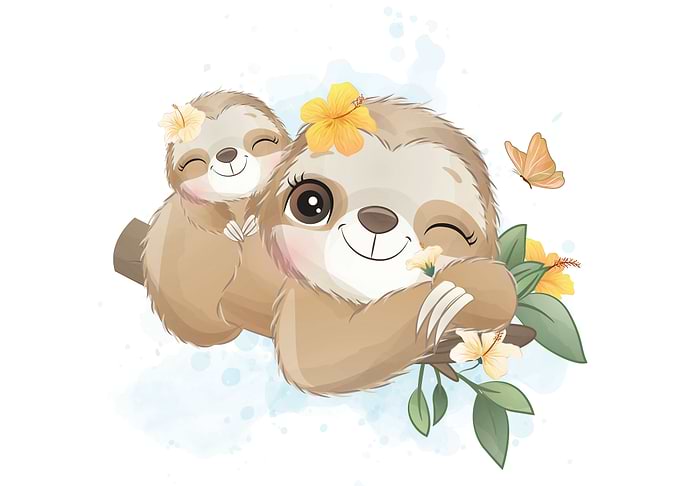 Sloth animal cute