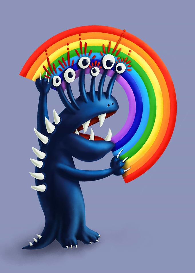 Funny Monster Rainbow