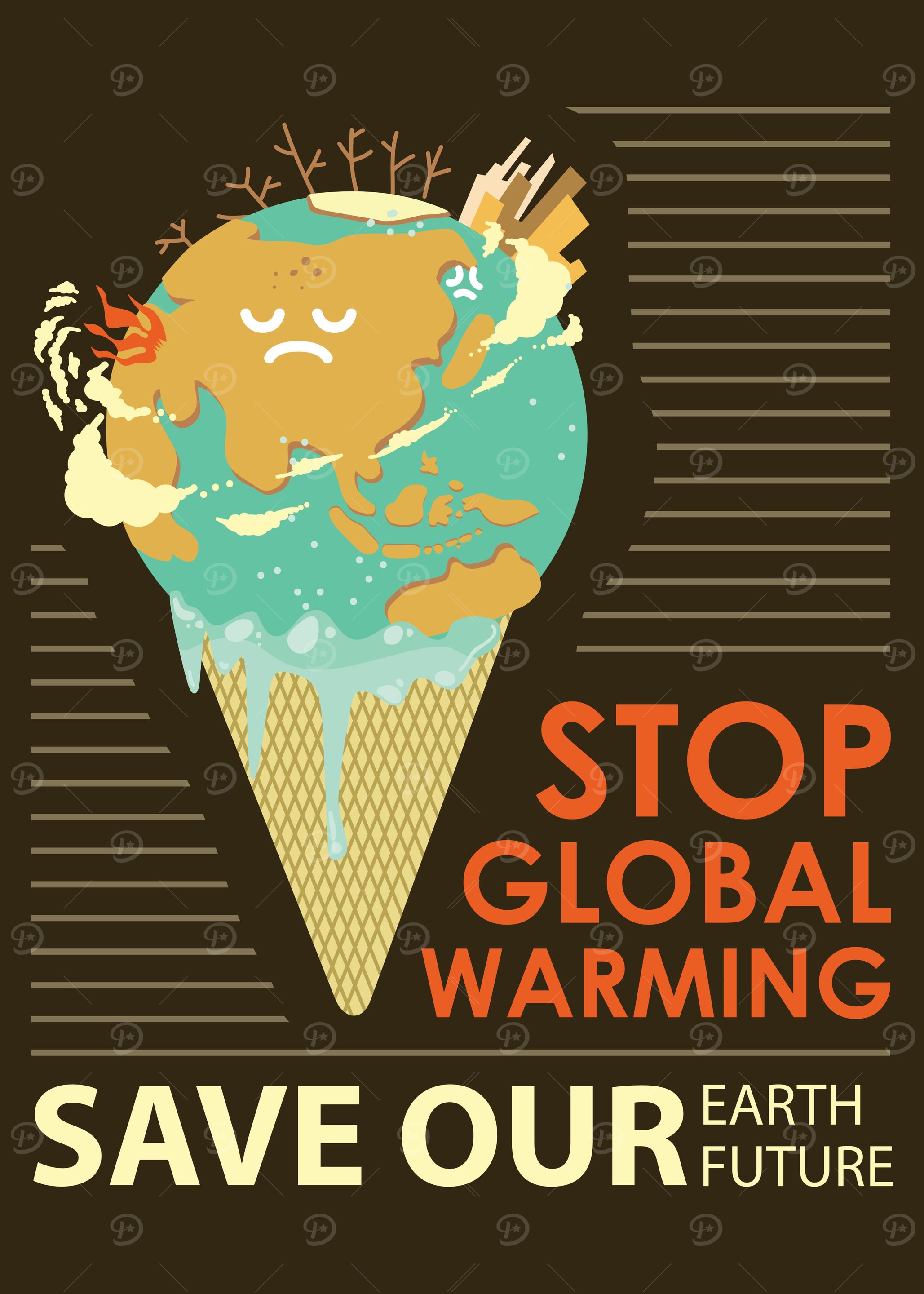 MELTING EARTH ICE CREAM