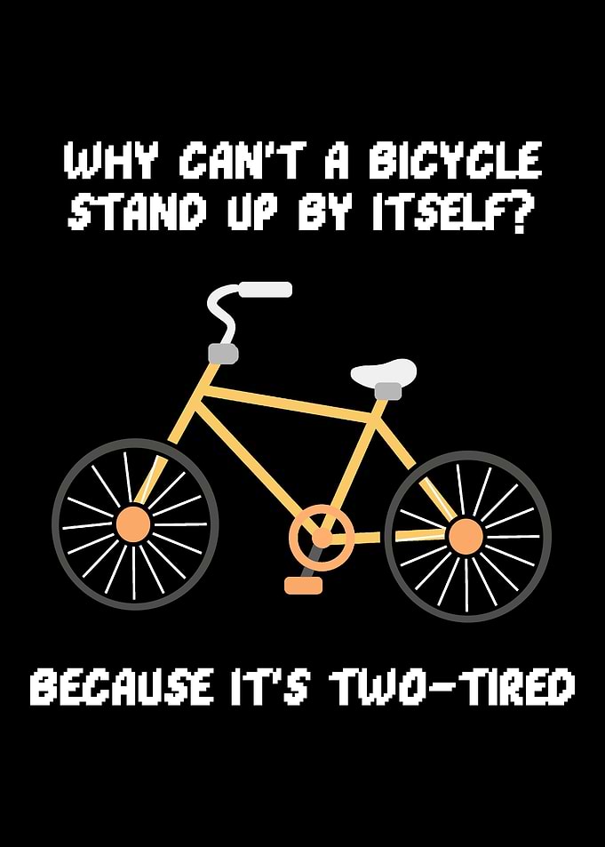 TwoTired Funny Cyclist Gi