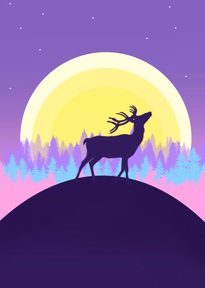 Deer silhouette