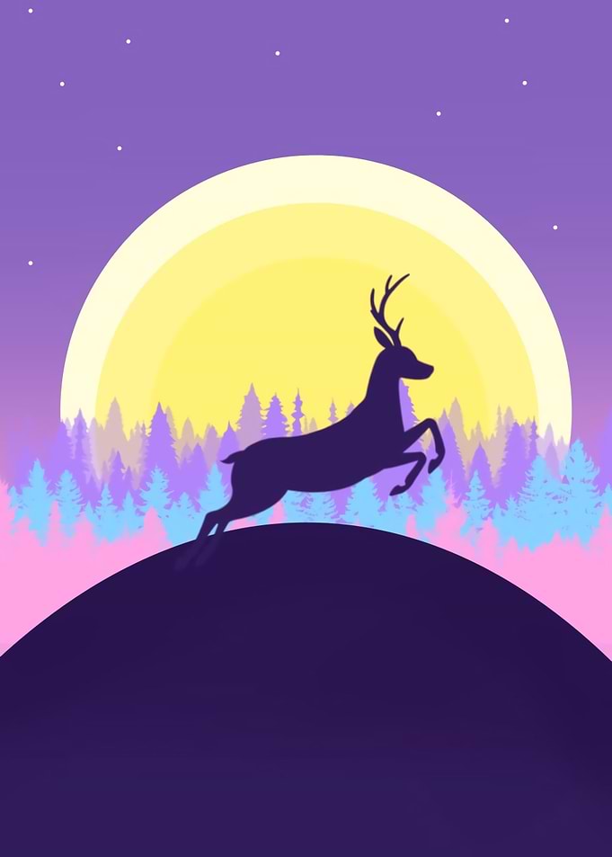 Deer silhouette