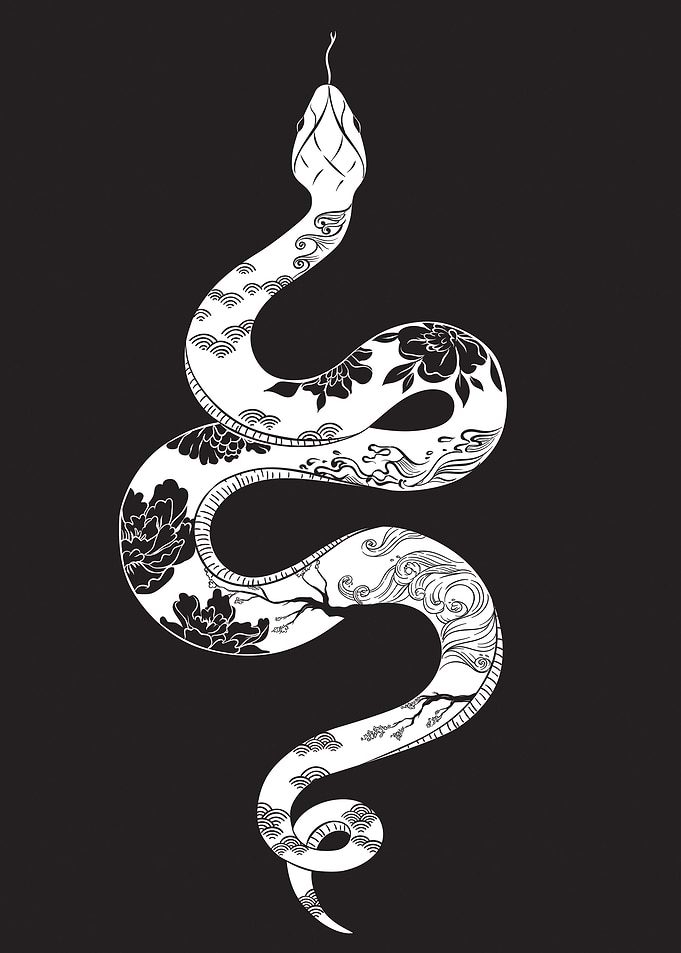 Edgy Snake Design