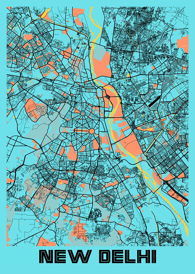 New Delhi Gloria City Map