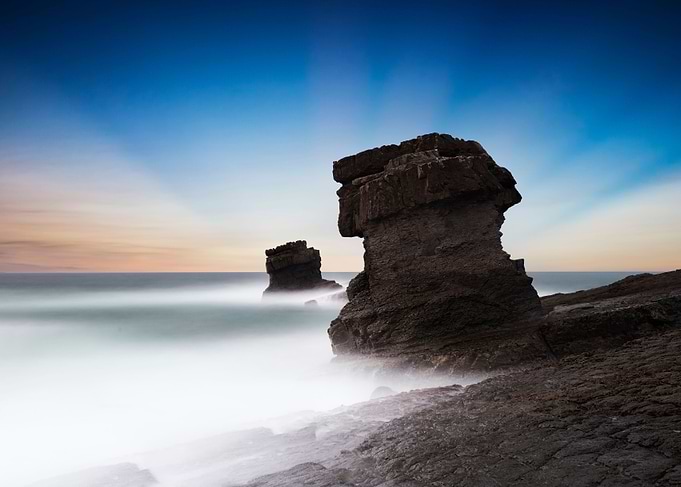 Beautiful stone pillars