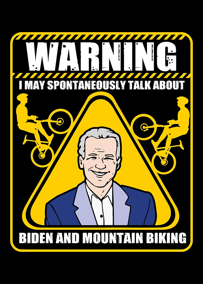 Joe Biden mountain biking