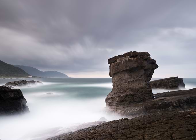 Beautiful stone pillars