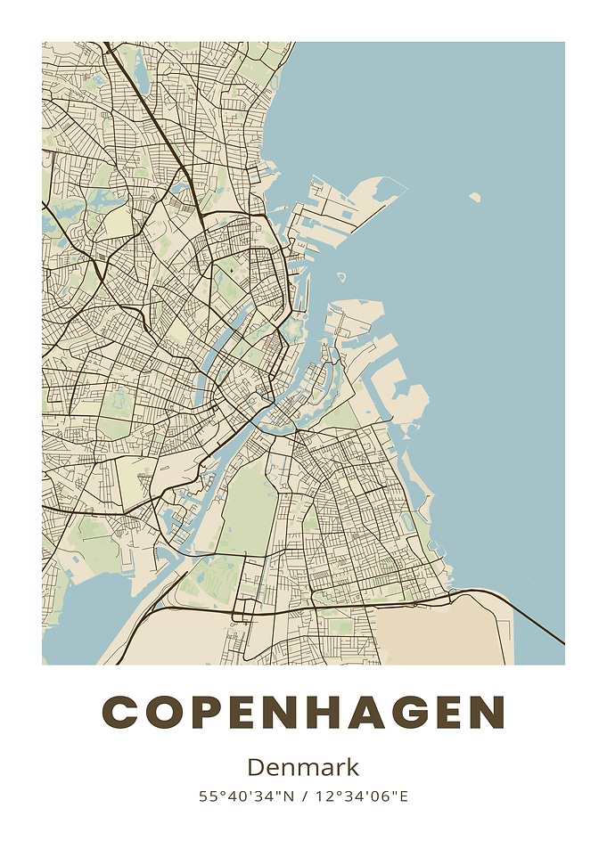 Copenhagen City Map