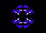 Dark Blue Ice Sphere