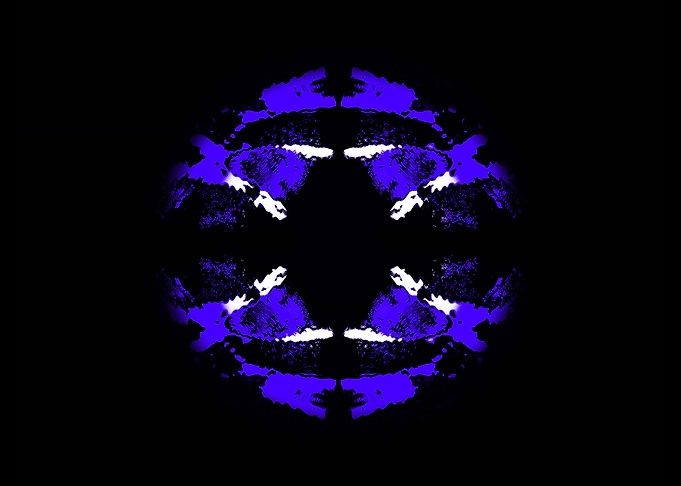 Dark Blue Ice Sphere