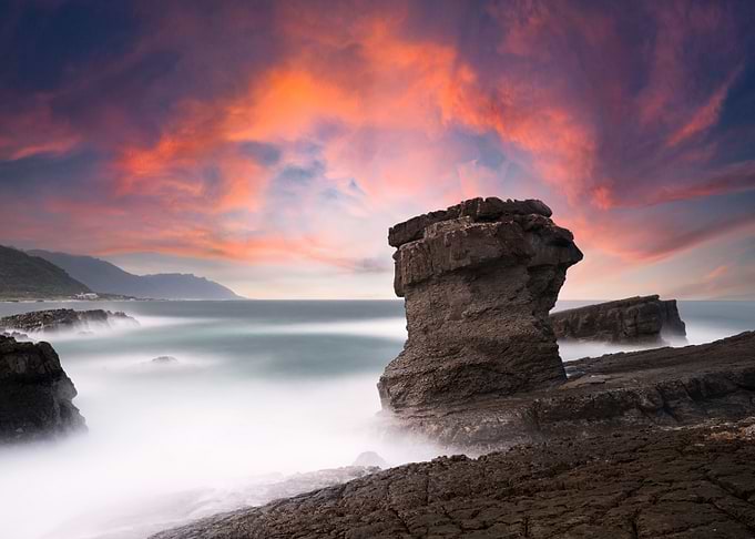 Beautiful stone pillars