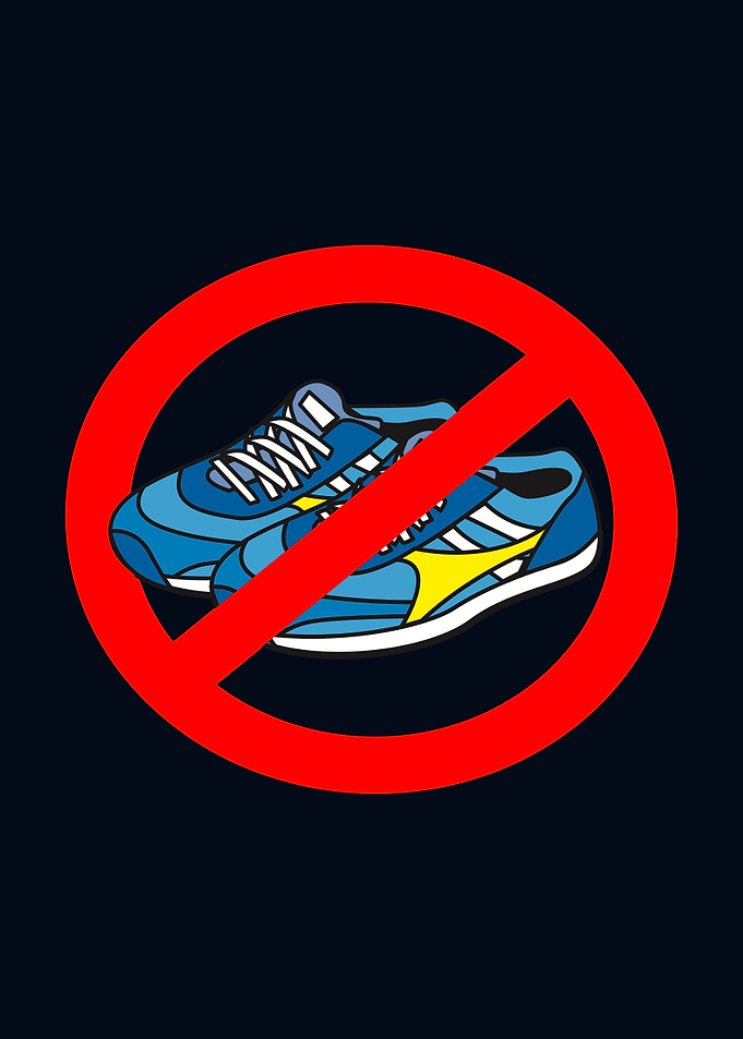 no shoes