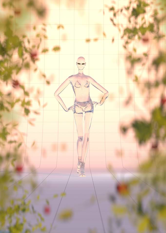 Glass Walking Girl