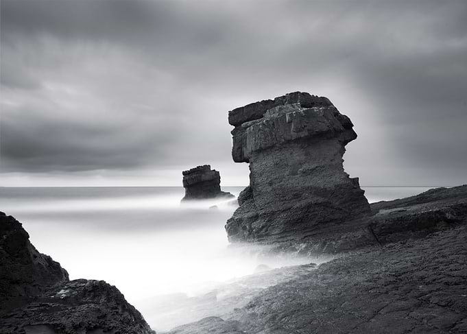 Beautiful stone pillars