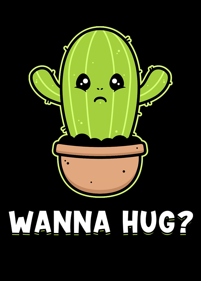 Cactus Kawaii Hug