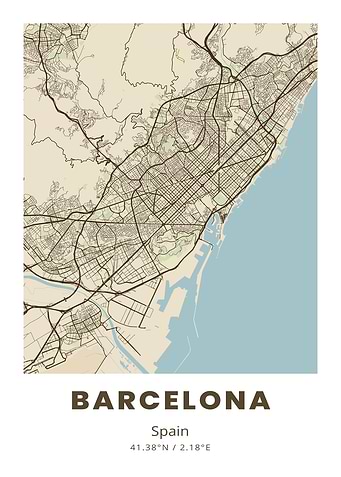 Barcelona City Map