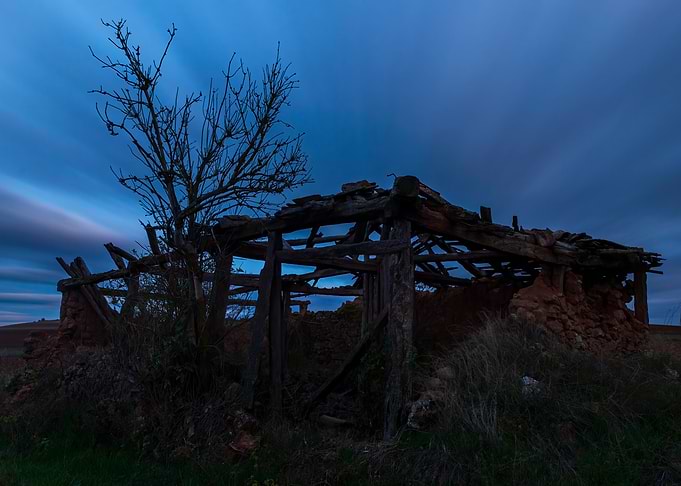 An old abandoned house