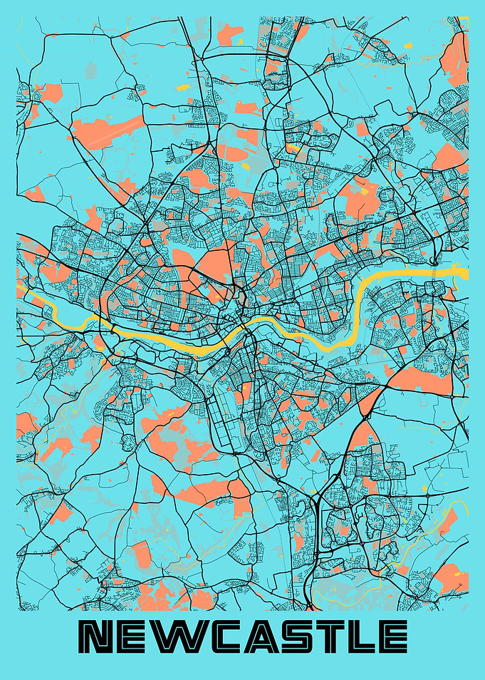 Newcastle Gloria City Map