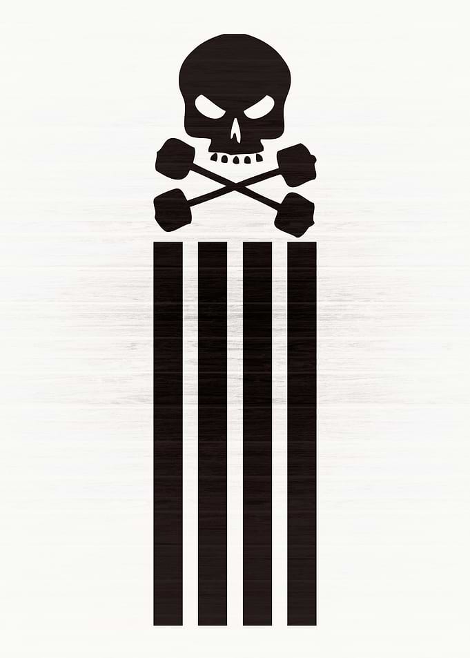 Skull Barbells and Sripes