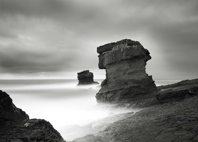 Beautiful stone pillars
