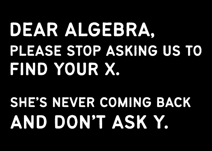 Find X Funny Math Teacher