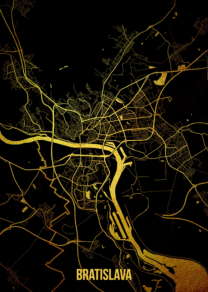 Bratislava gold map