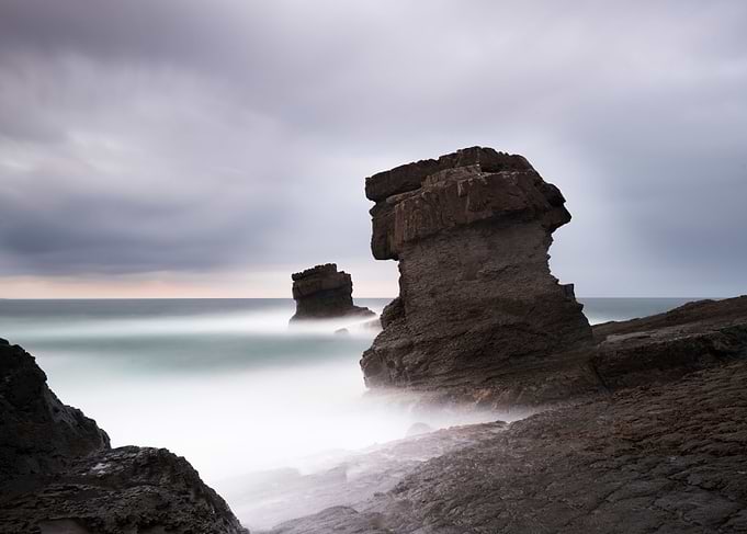 Beautiful stone pillars