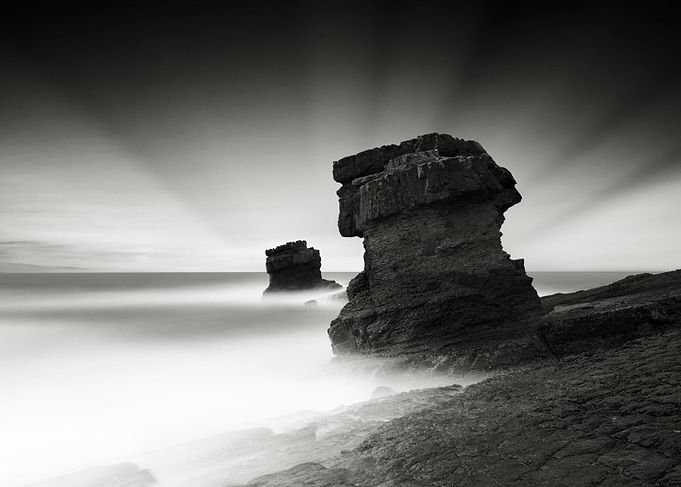 Beautiful stone pillars