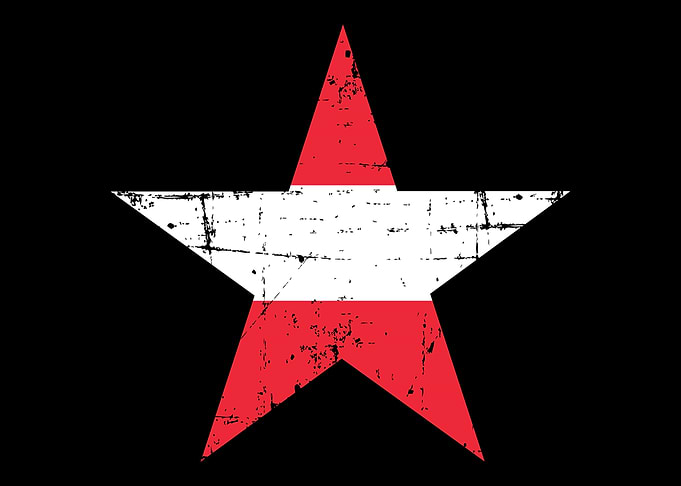 Austria flag star