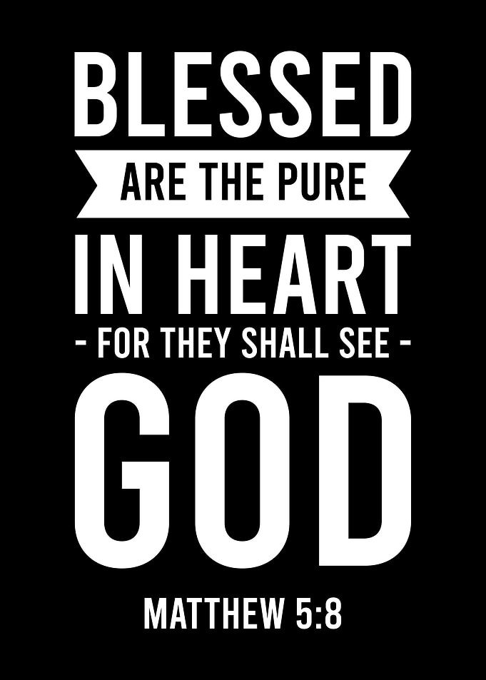Bible Mathew 5 8