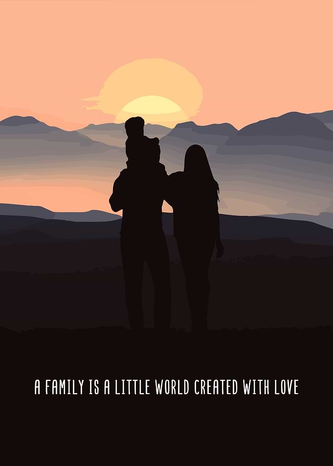 Family Home Wall Art Decor