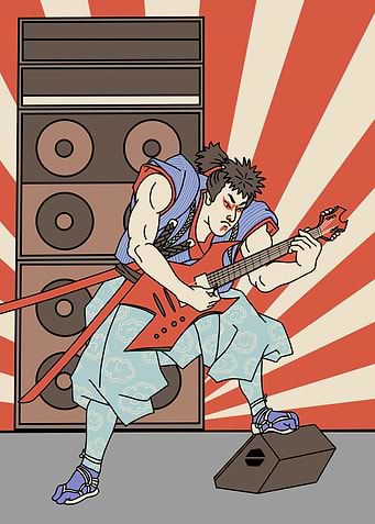 guitarist samurai