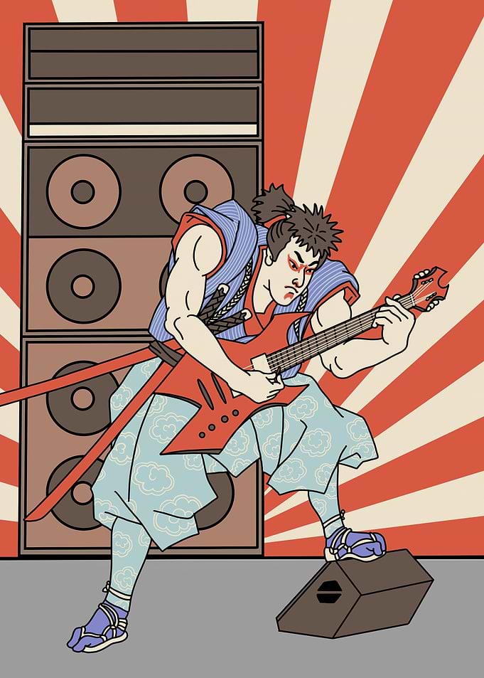 guitarist samurai