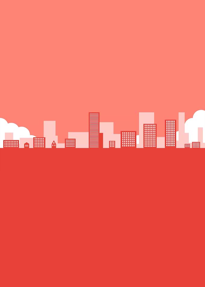 Red city artwork