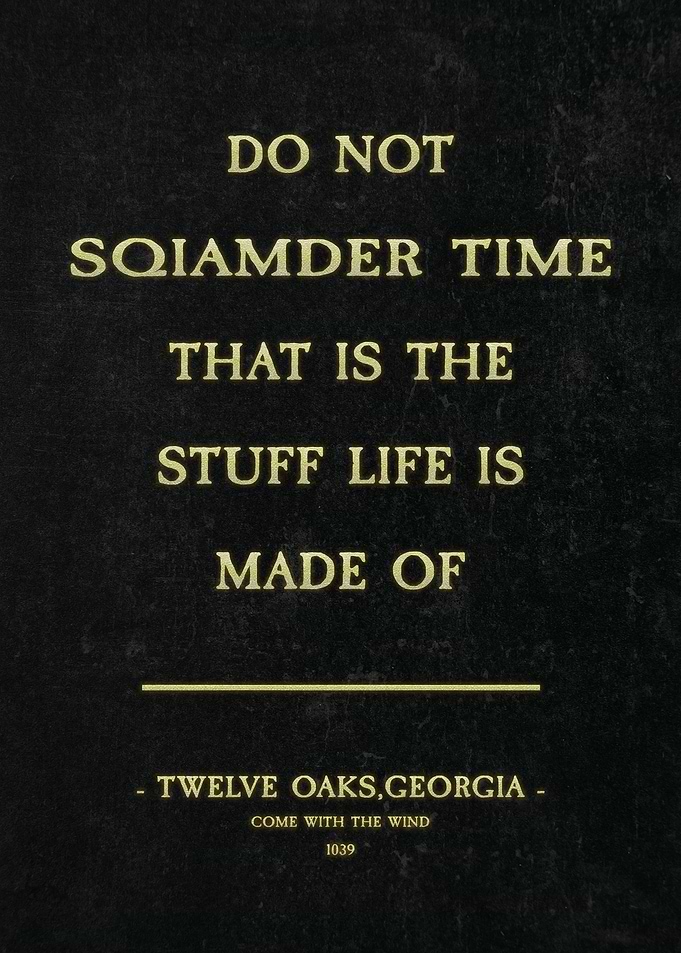 Gold Poster Quote