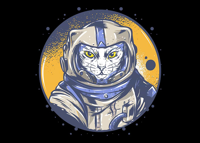 Cat Astronaut Astrologer