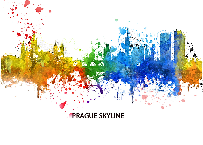 Prague Skyline
