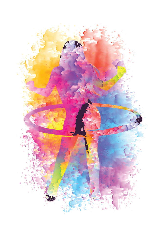 WATERCOLOR HULA HOOP