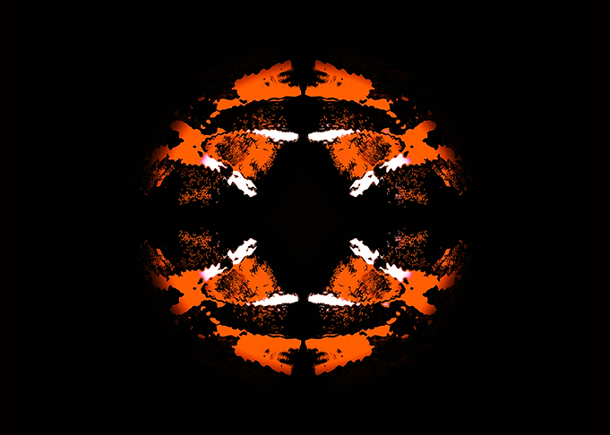 Dark Orange Ice Sphere